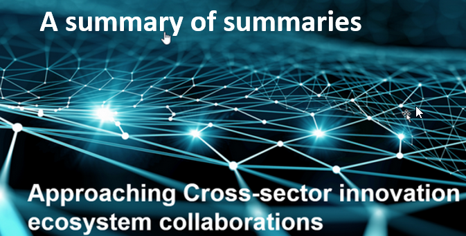 Cross-sector Collaboration For Innovation Ecosystems- Summary Of ...